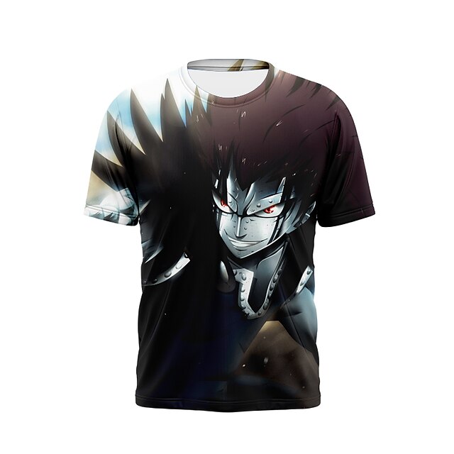  Inspired by Fairy Tail Cosplay 100% Polyester Anime Cartoon 3D Harajuku Graphic Print T-shirt For Men's / Women's