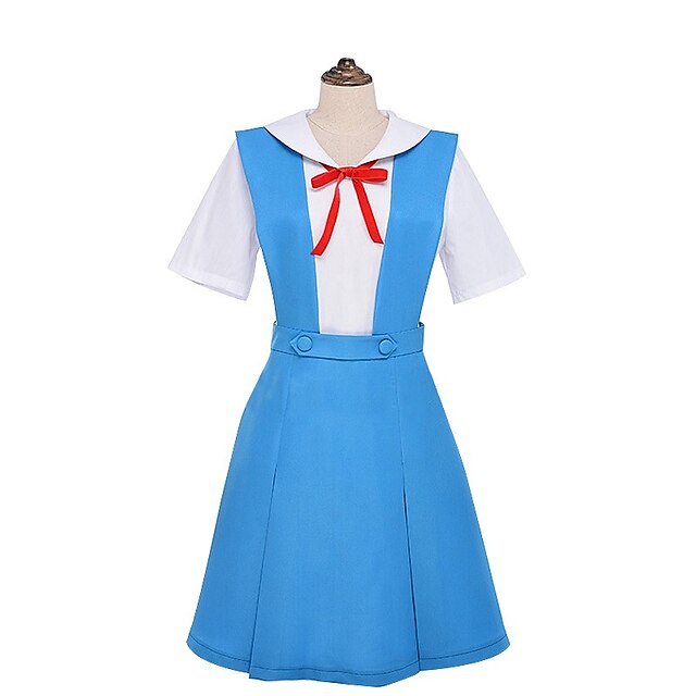  Ispirato da Cosplay Asuka Anime Costumi Cosplay Giapponese Abiti Cosplay Uniformi scolastiche Papillon Per Per uomo Per donna