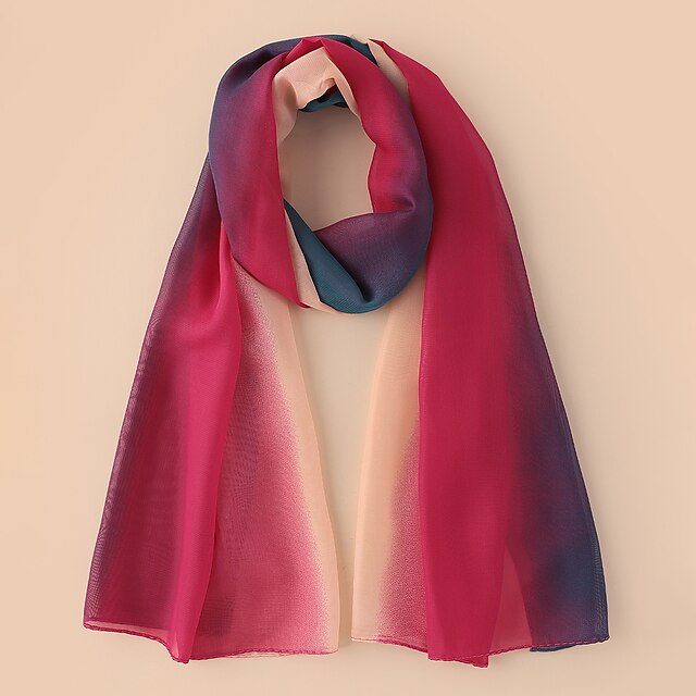  Damen Chiffon-Schals Rosé Mehrfarbig Festtage Freizeitskleidung Schal Grafik