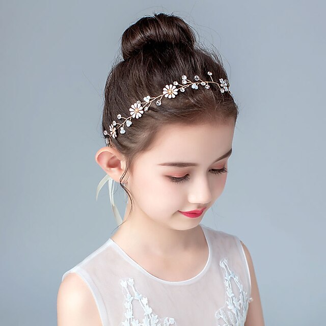  barn / småbarns jenteversjon av søt kranseprinsesse pannebånd håndlaget blomsterpike kjole tilbehør jente pannebånd barnehår tilbehør jenter hodeplagg