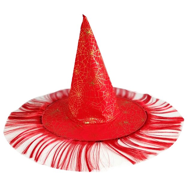  Women's Party Hat Glitter Party Halloween Masquerade Black Red Pumpkin Hat / Orange / Fall / Winter / Vintage