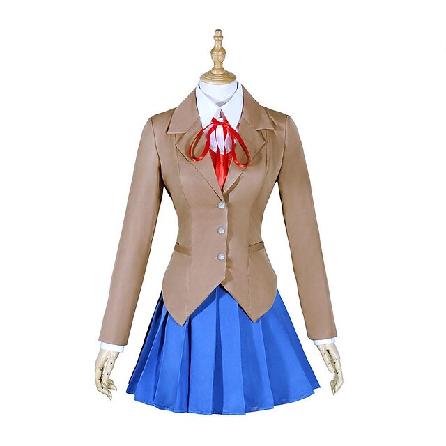  Inspired by Cosplay Doki Doki Literature Club Monika Anime Cosplay Costumes Japanese Cosplay Suits For Women's