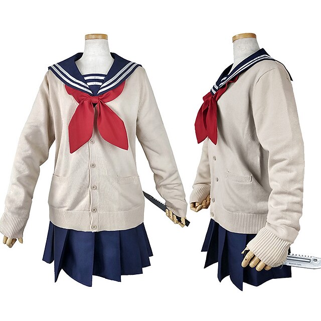  Inspired by My Hero Academia Boko No Hero Himiko Toga Anime Cosplay Costumes Japanese Cosplay Suits Coat Shirt Skirt For Women's Girls' / Bow / Bow