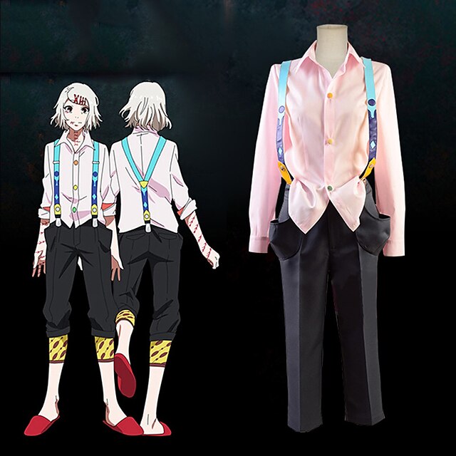  Inspired by Tokyo Ghoul Rei Anime Cosplay Costumes Japanese Cosplay Suits Blouse Pants Suspenders For Men's