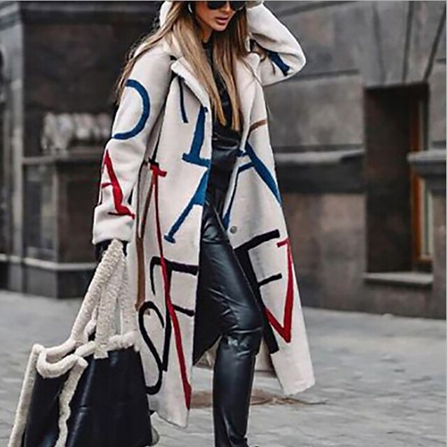  Women's Stylish Windproof Long Coat