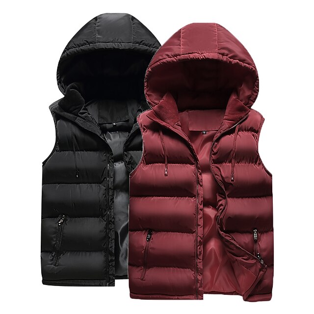  Men's Women's Fishing Vest Outerwear Winter Jacket Trench Coat Outdoor Winter Breathable Quick Dry Sweat wicking Wear Resistance Black Red Hunting Fishing Climbing