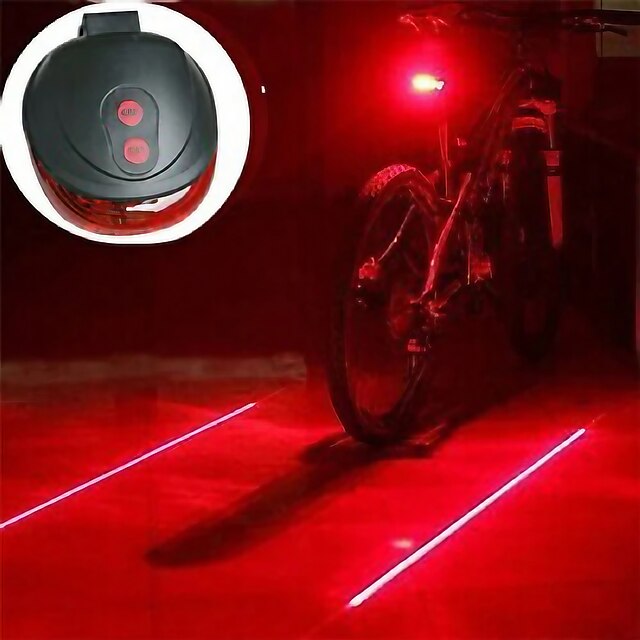  Laser LED Bike Light - Bike Light Camping Lanterns & Tent Lights Rear Bike Tail Light Mountain Bike MTB Bicycle Cycling AAA Impact Resistant LED Light Easy Carrying Warning Battery 400 lm Camping