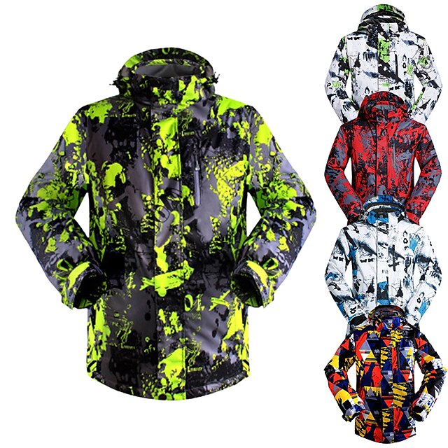  MUTUSNOW Men's Thermal Warm Waterproof Windproof Breathable Ski Jacket Snow Jacket Winter Winter Jacket for