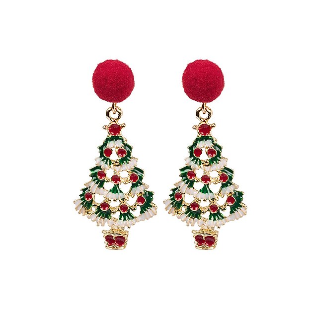  Women's Earrings Christmas Chic & Modern Earring Christmas Tree / Red / Green / Fall / Winter / Spring