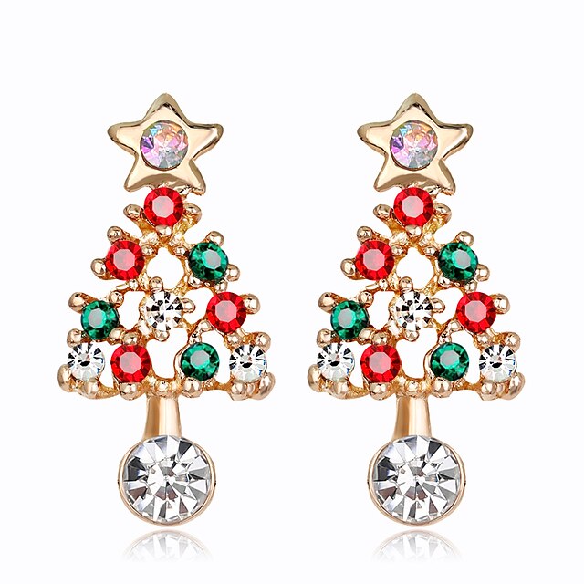  Women's Earrings Christmas Chic & Modern Earring Christmas Tree / Red / Fall / Winter / Spring / Summer