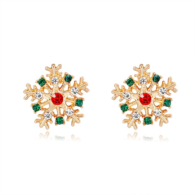  Women's Earrings Party Chic & Modern Earring Snowflake / Gold / Fall / Winter / Spring / Summer