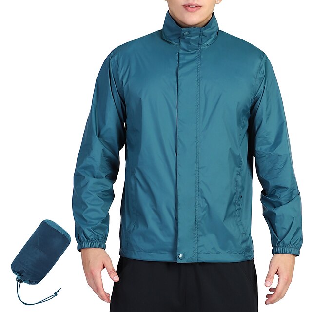  Men's Outdoor Jacket Waterproof UV Sun Protection Breathable Jacket Outerwear claret Sapphire Shallow Khaki