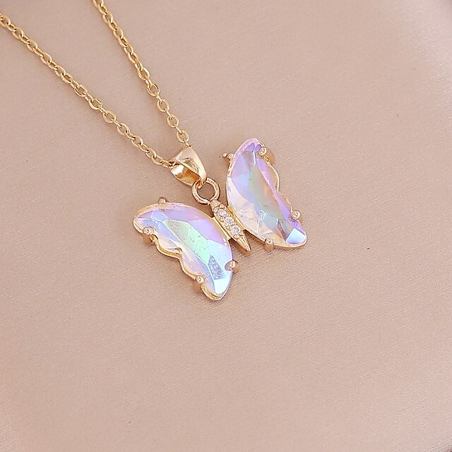  Women's Necklace Alloy Metal Butterfly For Jewelry Series Holiday Fashion Party Dailywear Carnival Jewellery