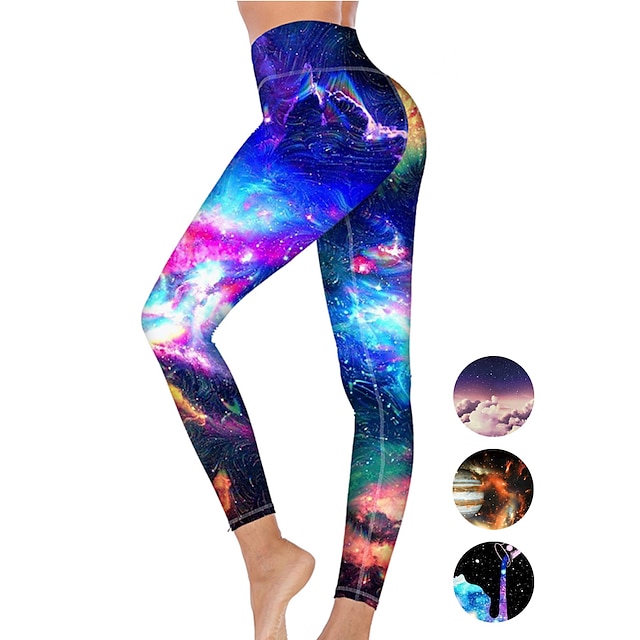  21Grams® Women's Yoga Pants High Waist Tights Leggings Tummy Control Butt Lift Multi color Yellow Rosy Pink Fitness Gym Workout Running Winter Sports Activewear High Elasticity