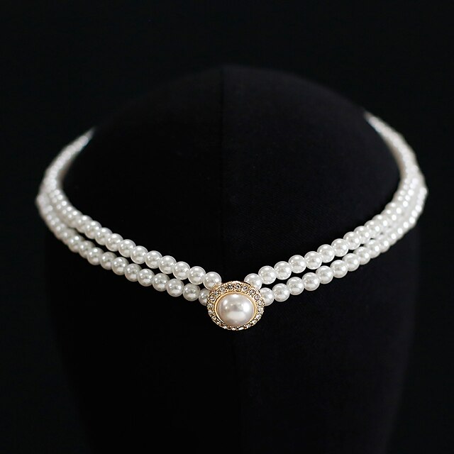  Halsketten Perlen Damen Klassisch Künstlerisch Luxus Romantisch Niedlich Hochzeit Kostbar Unregelmässig Modische Halsketten Für Hochzeit Geschenk Täglich