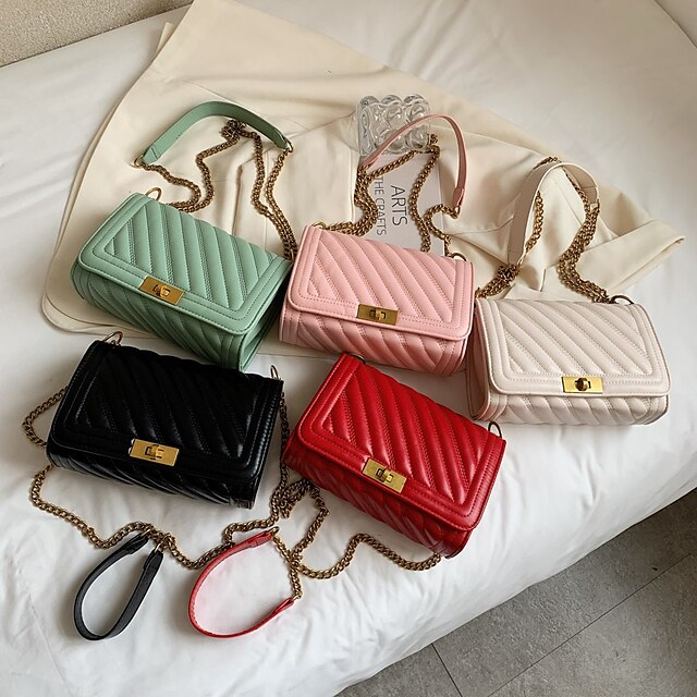  Bolso de mujer de Guangzhou 2021 nueva moda de verano estilo de fragancia pequeña bolso de mujer bolso de mensajero de hombro con cadena rómbica bolso pequeño