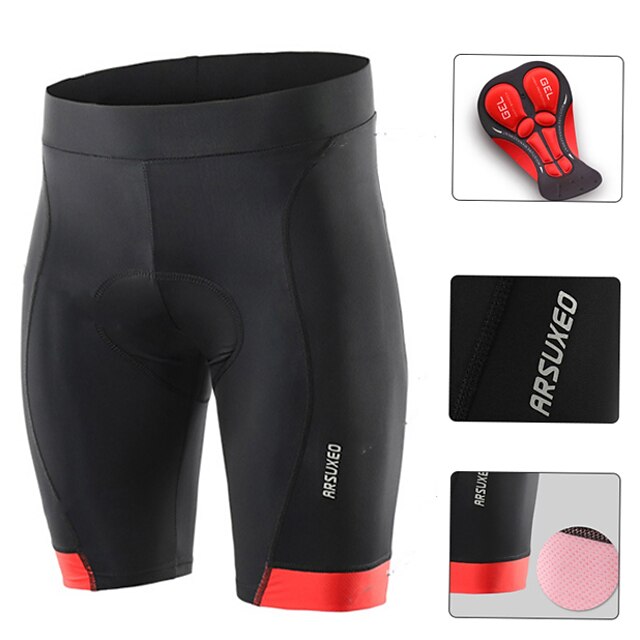  Arsuxeo Men's Padded Cycling Shorts Breathable Quick Dry Spandex
