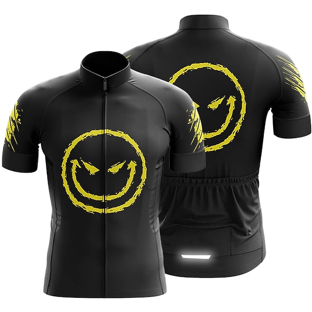  21Grams Men's Graphic Cycling Jersey with Quick Dry Feature