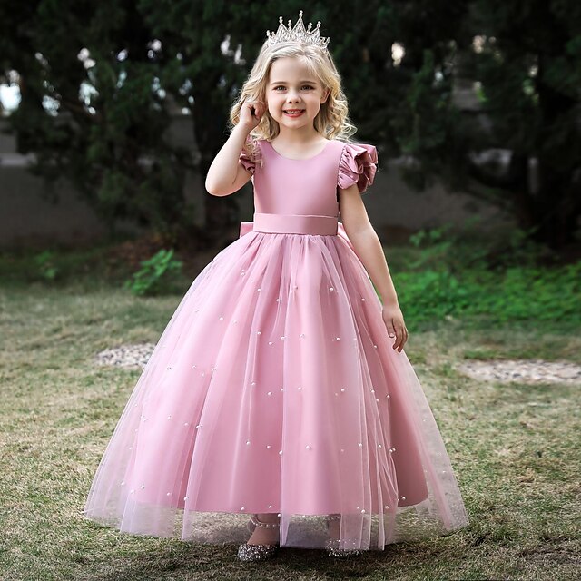  Princess Tulle Party Dress for Girls 4-13 Years