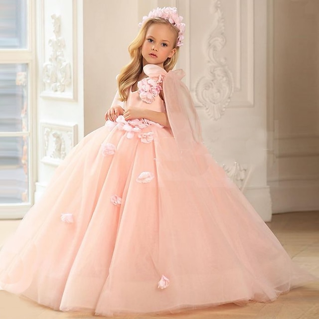  FILLE 3D Paillette Robe Sans Manches Eté Printemps Mariage Soirée Anniversaire Elégant Princesse Enfants 3-12 ans Satin Organza