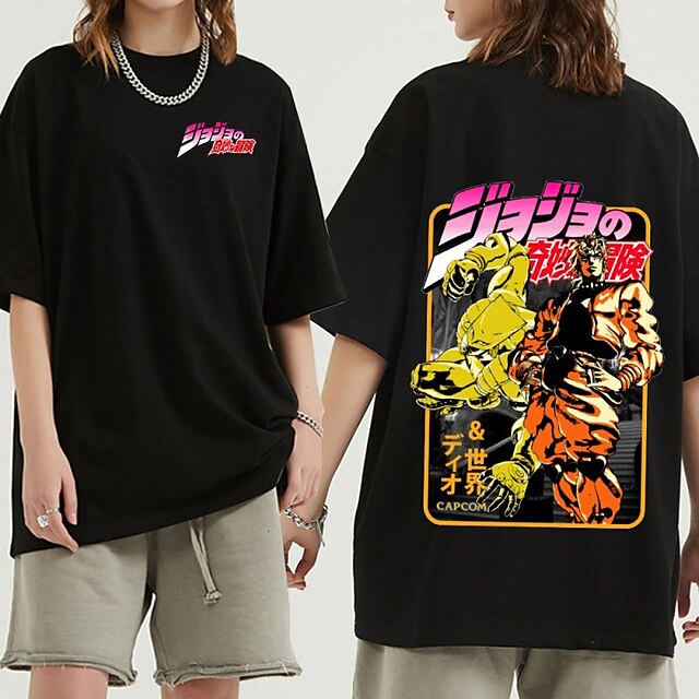  Ispirato da Le bizzarre avventure di JoJo Giorno Giovanna 100% poliestere Maglietta Anime 3D Harajuku Grafica Manga Maglietta Per Per uomo / Per donna / Da coppia