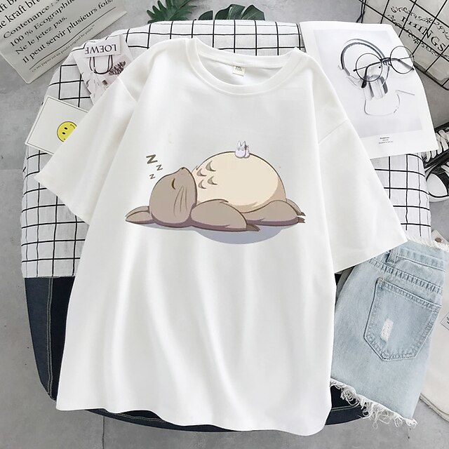  Spirited Away Cosplay T-shirt Anime Cartoon Anime Harajuku Graphic Street Style T-shirt For Couple's Men's Women's Adults' Hot Stamping Casual Daily