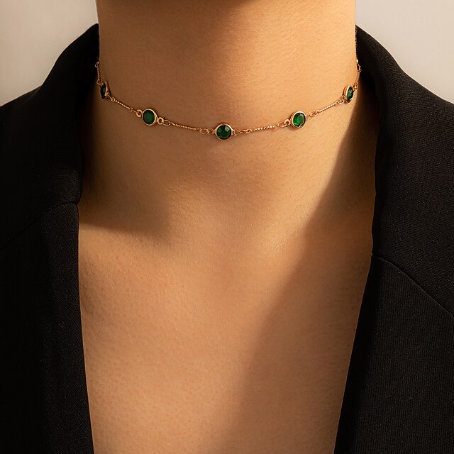  1 Stück Halsketten Halskette Damen Strasse Geschenk Täglich Tenniskette Aleación
