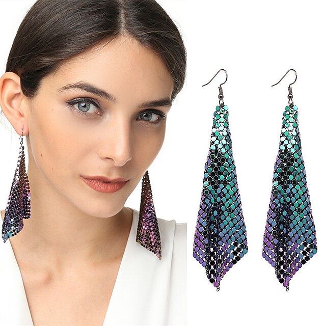  1 Pair Mismatch Earrings Hanging Earrings Women's Party Evening Street Gift Geometrical Alloy Fashion