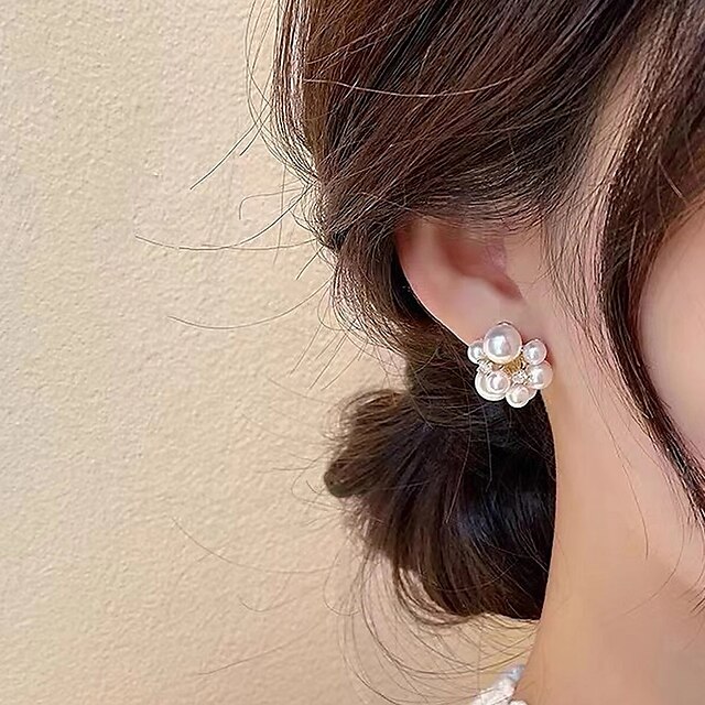 1 Pair Stud Earrings Women's Wedding Sport Engagement Classic Plastics Fashion