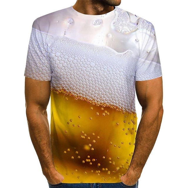  Oktoberfest Cerveza Oktoberfest T-Shirt Animé Dibujos Anime Clásico Estilo callejero Camiseta Para Pareja Hombre Mujer Adulto Impresión 3D