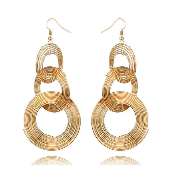  1 Pair Drop Earrings Women's Gift Date Alloy Fashion
