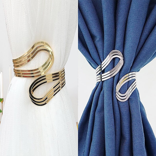  1 Stück Metallfeder Design Vorhang Schnalle Clip dekorative Vorhänge Holdback