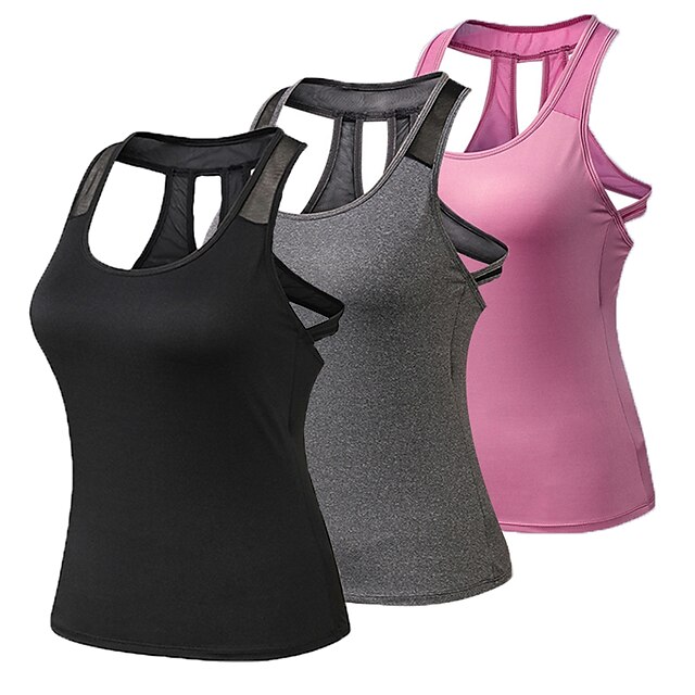  3 Pack Women's Compression Tank Spandex Activewear