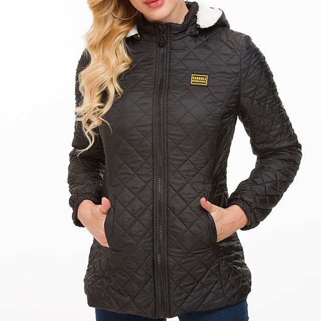  Women's Warm Breathable Parka with Fleece Lining