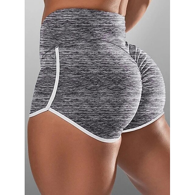  women's workout shorts 80s 90s crunch booty gym yoga pants butt lifting sports leggings