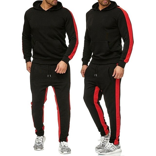 Men's 2-Piece Thermal Tracksuit for Fitness & Sports