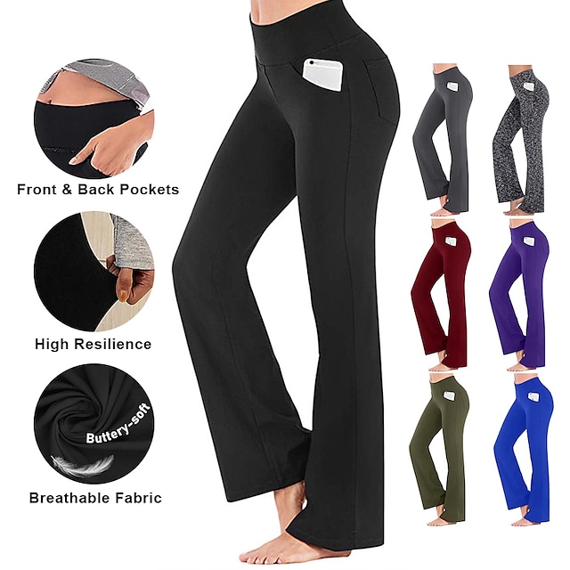  High Waist Wide Leg Women's Yoga Pants