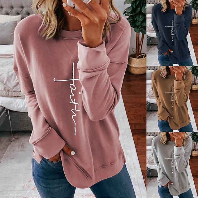  Women's Casual Loose Fit Pullover Sweater
