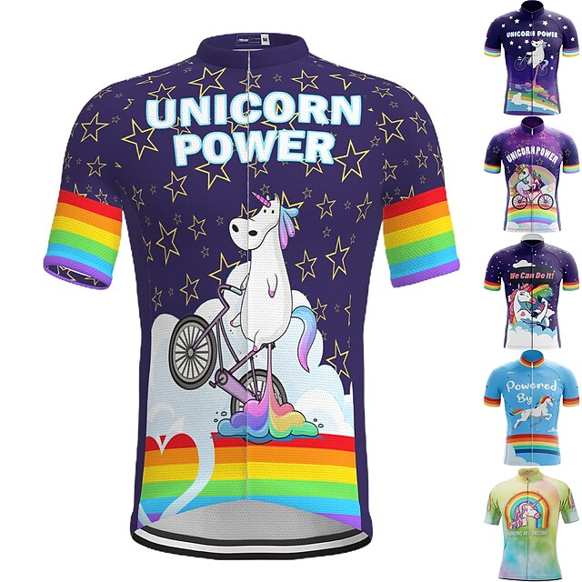  21Grams Men's Unicorn Cycling Jersey Quick Dry Polyester