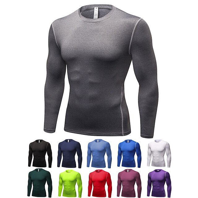 Men's Long Sleeve Compression Athletic Shirt
