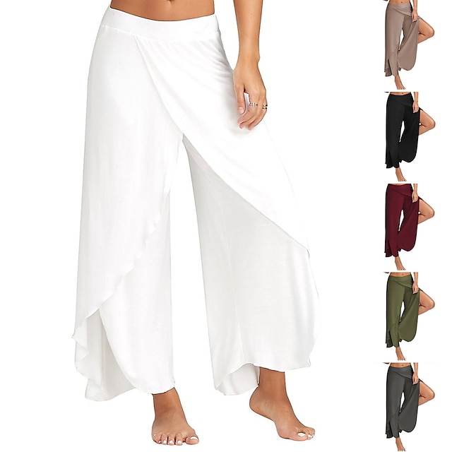  Femme Culottes Polyester Lettre Noir Blanche basique Taille médiale Yoga Casual Eté Printemps & Automne