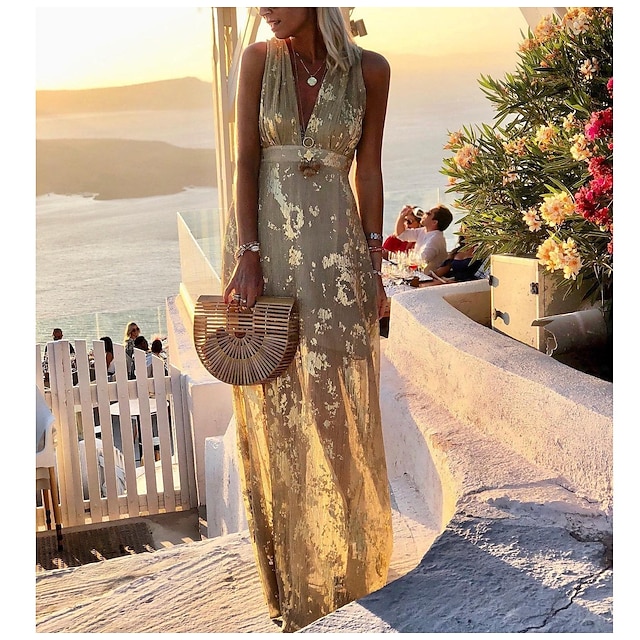  Elegant Sleeveless Maxi Sundress for Women