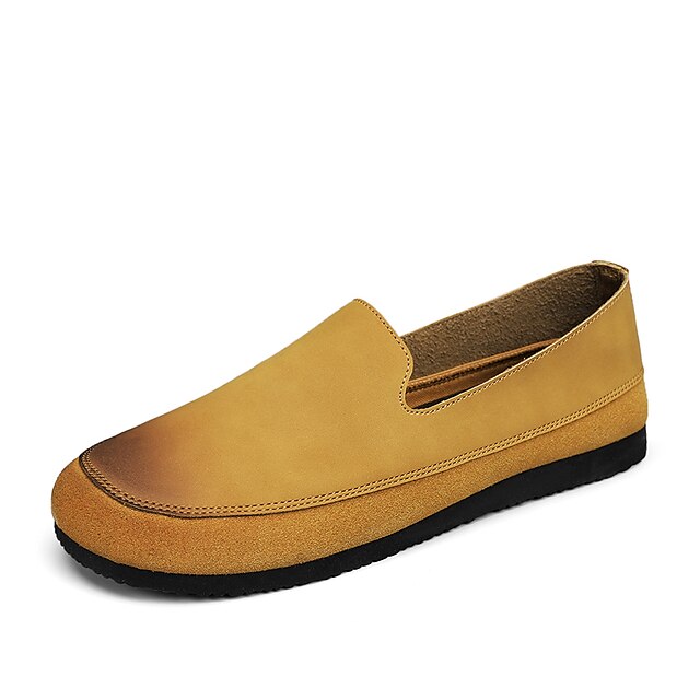  Per uomo Mocassini e Slip-Ons Giornaliero Informale PU Traspirante Nero Giallo Verde militare Estate