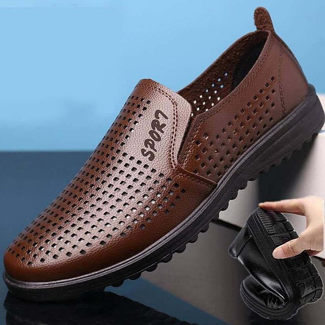  Men's Casual PU Moccasin Loafers for Outdoor Walking