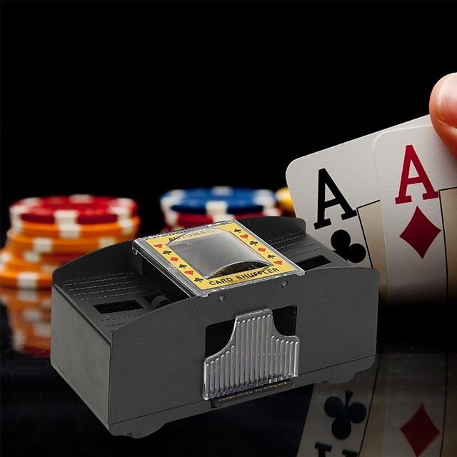  I rifornimenti del gioco del partito del mescolatore di carte da gioco 1pc possono mescolare 2 set di carte da gioco