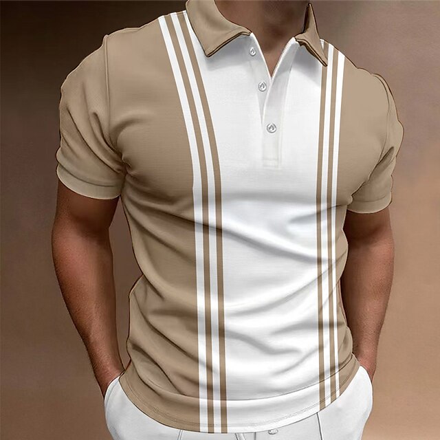  Men's Casual Color Block Polos for Holiday