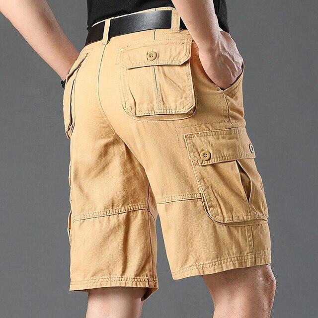  Men's Fashion Casual Cotton Cargo Hiking Shorts