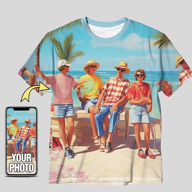  Personalized Men's Custom Design T Shirt