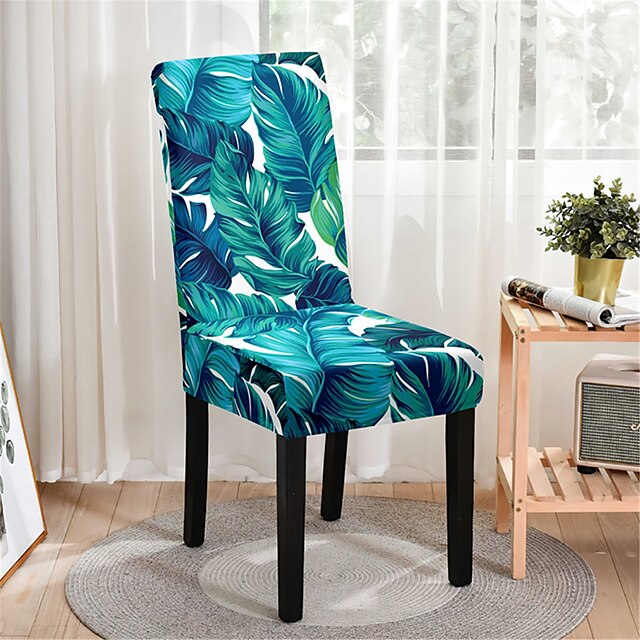  Køkken stol betræk Geometrisk Polyester Trykt Møbelovertræk