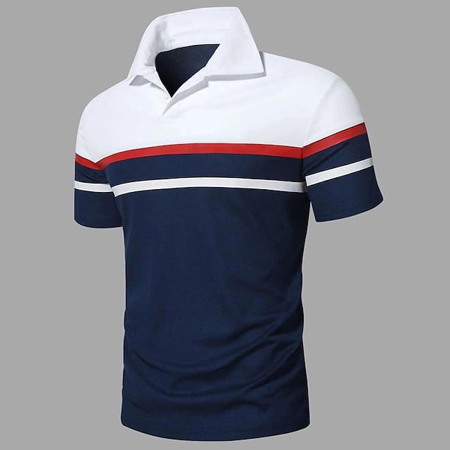  Men's Casual Classic Polo Golf Shirt